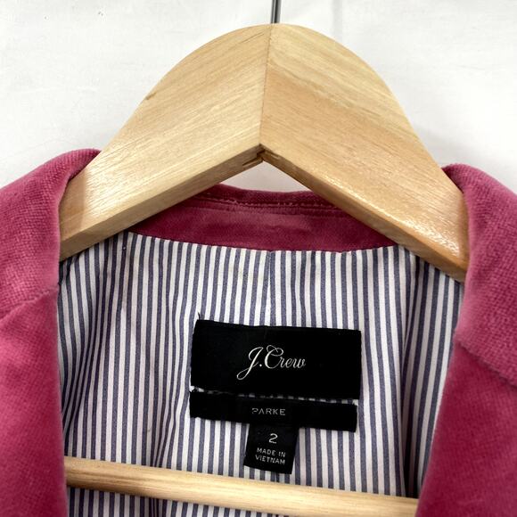 J. Crew Parke Velvet Blazer, dusty rose pink - Picture 5 of 9